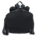 PRADA Backpack Nylon Black Silver Auth 201521-2