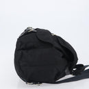 PRADA Backpack Nylon Black Silver Auth 201521-3