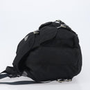 PRADA Backpack Nylon Black Silver Auth 201521-4
