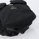 PRADA Backpack Nylon Black Silver Auth 201521-6