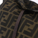 FENDI Zucca Canvas Tote Bag Black Brown Auth 201522-15