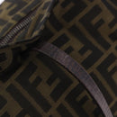 FENDI Zucca Canvas Tote Bag Black Brown Auth 201522-16