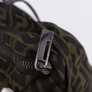 FENDI Zucca Canvas Tote Bag Black Brown Auth 201522-10