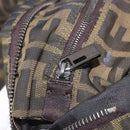 FENDI Zucca Canvas Tote Bag Black Brown Auth 201522-26