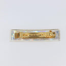CHANEL Valletta Hair Clip metal Gold CC Auth 201528M-5