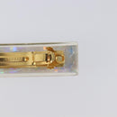 CHANEL Valletta Hair Clip metal Gold CC Auth 201528M-8