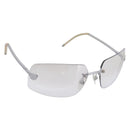 CHANEL Glasses metal Silver CC Auth 201529M-1