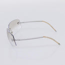CHANEL Glasses metal Silver CC Auth 201529M-5