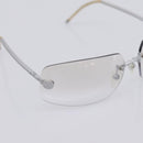CHANEL Glasses metal Silver CC Auth 201529M-6