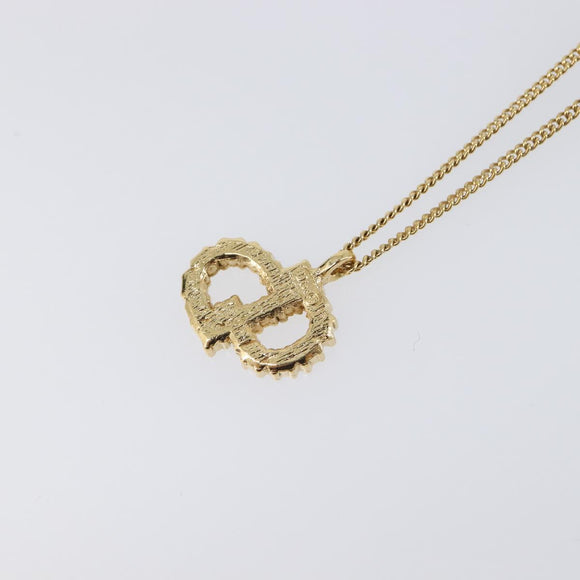 Christian Dior Necklace metal Gold Auth 201530M