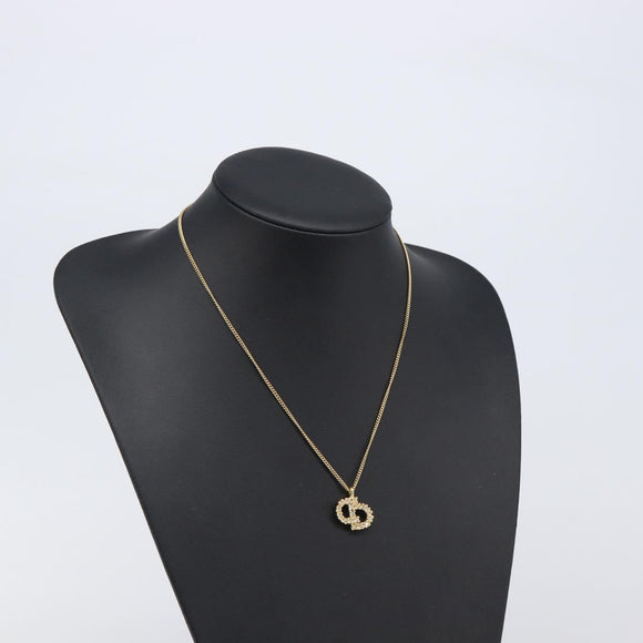 Christian Dior Necklace metal Gold Auth 201530M