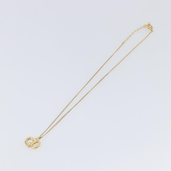 Christian Dior Necklace metal Gold Auth 201530M