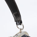 CHANEL Matelasse Hand Bag Patent leather Black Silver CC Auth 201536V-17