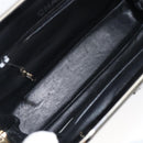 CHANEL Matelasse Hand Bag Patent leather Black Silver CC Auth 201536V-19