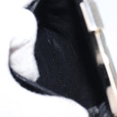 CHANEL Matelasse Hand Bag Patent leather Black Silver CC Auth 201536V-23