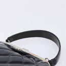 CHANEL Matelasse Hand Bag Patent leather Black Silver CC Auth 201536V-8