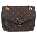 LOUIS VUITTON Monogram Passy Shoulder Bag M45592 LV Auth 201537SAM-13
