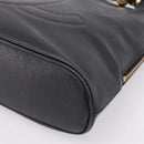 CHANEL COCO Mark Chain Shoulder Bag Caviar Skin Black Gold CC Auth 201540A-15