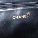 CHANEL COCO Mark Chain Shoulder Bag Caviar Skin Black Gold CC Auth 201540A-24