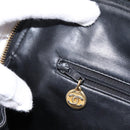 CHANEL COCO Mark Chain Shoulder Bag Caviar Skin Black Gold CC Auth 201540A-25