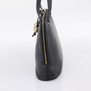 CHANEL COCO Mark Chain Shoulder Bag Caviar Skin Black Gold CC Auth 201540A-4
