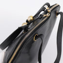 CHANEL COCO Mark Chain Shoulder Bag Caviar Skin Black Gold CC Auth 201540A-6