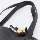 CHANEL COCO Mark Chain Shoulder Bag Caviar Skin Black Gold CC Auth 201540A-14