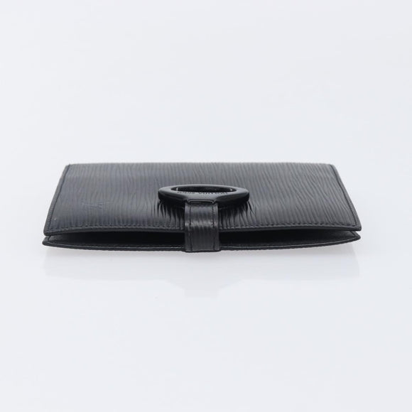 LOUIS VUITTON Epi Agenda PM Day Planner Cover Black R20052 LV Auth 201542