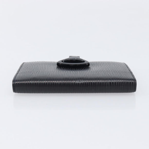 LOUIS VUITTON Epi Agenda PM Day Planner Cover Black R20052 LV Auth 201542