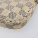 LOUIS VUITTON Damier Azur Mini Pochette Accessoires Pouch N63005 LV Auth 201544-10