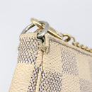 LOUIS VUITTON Damier Azur Mini Pochette Accessoires Pouch N63005 LV Auth 201544-9