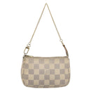LOUIS VUITTON Damier Azur Mini Pochette Accessoires Pouch N63005 LV Auth 201544-13