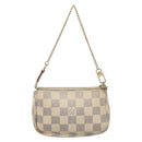 LOUIS VUITTON Damier Azur Mini Pochette Accessoires Pouch N63005 LV Auth 201544-2