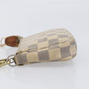 LOUIS VUITTON Damier Azur Mini Pochette Accessoires Pouch N63005 LV Auth 201544-5