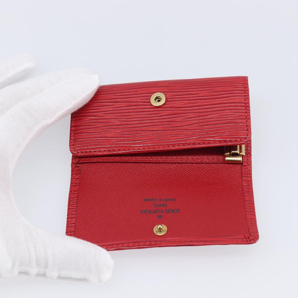 LOUIS VUITTON Epi Multicles 4 Key Case Red M63827 LV Auth 201545V