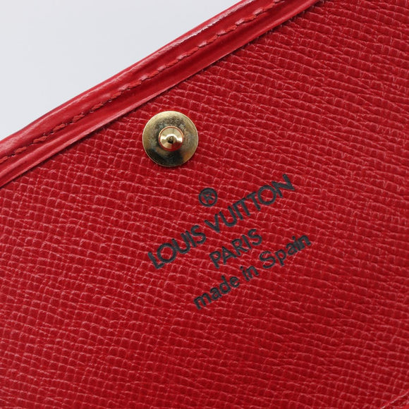 LOUIS VUITTON Epi Multicles 4 Key Case Red M63827 LV Auth 201545V