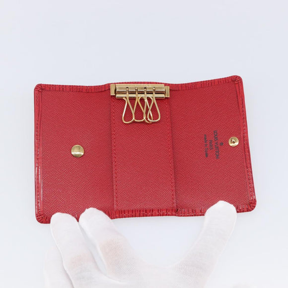 LOUIS VUITTON Epi Multicles 4 Key Case Red M63827 LV Auth 201545V
