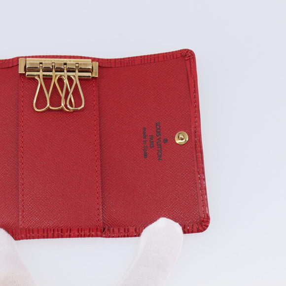 LOUIS VUITTON Epi Multicles 4 Key Case Red M63827 LV Auth 201545V