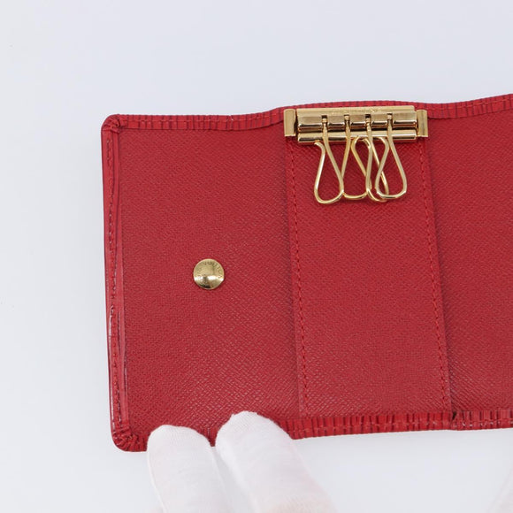 LOUIS VUITTON Epi Multicles 4 Key Case Red M63827 LV Auth 201545V