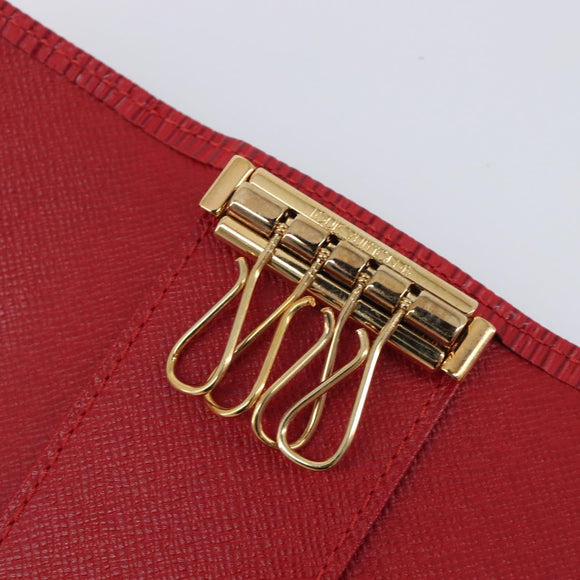 LOUIS VUITTON Epi Multicles 4 Key Case Red M63827 LV Auth 201545V