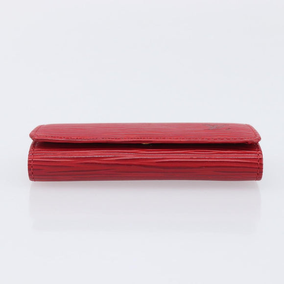 LOUIS VUITTON Epi Multicles 4 Key Case Red M63827 LV Auth 201545V