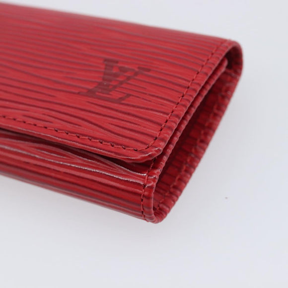 LOUIS VUITTON Epi Multicles 4 Key Case Red M63827 LV Auth 201545V