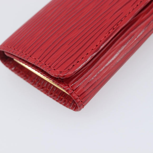 LOUIS VUITTON Epi Multicles 4 Key Case Red M63827 LV Auth 201545V