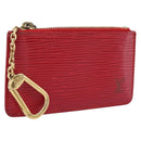 LOUIS VUITTON Epi Pochette Cles Coin Purse Red M63807 LV Auth 201546-1