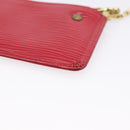 LOUIS VUITTON Epi Pochette Cles Coin Purse Red M63807 LV Auth 201546-10