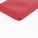 LOUIS VUITTON Epi Pochette Cles Coin Purse Red M63807 LV Auth 201546-11
