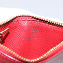 LOUIS VUITTON Epi Pochette Cles Coin Purse Red M63807 LV Auth 201546-14