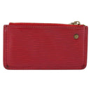 LOUIS VUITTON Epi Pochette Cles Coin Purse Red M63807 LV Auth 201546-3