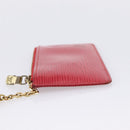 LOUIS VUITTON Epi Pochette Cles Coin Purse Red M63807 LV Auth 201546-4