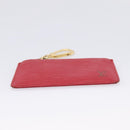 LOUIS VUITTON Epi Pochette Cles Coin Purse Red M63807 LV Auth 201546-7